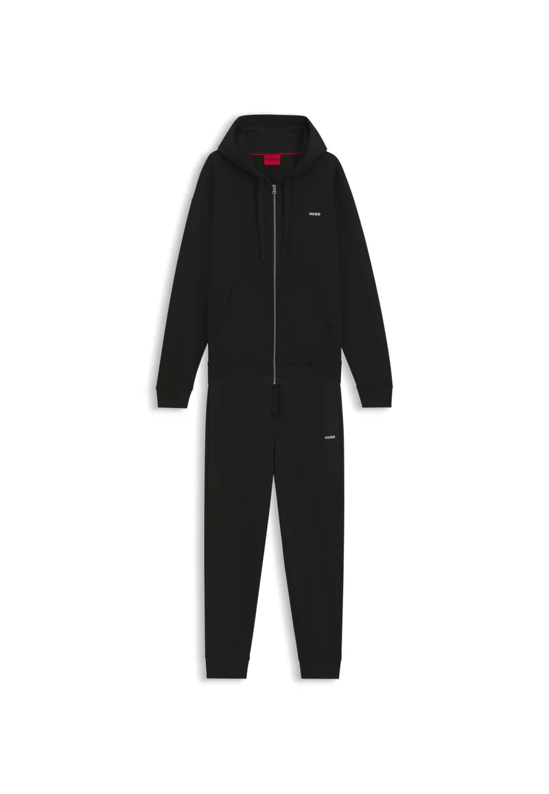 HUGO Black Relaxed-fit tracksuit set in French-terry cotton for Men | Best Price UAE