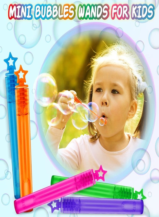 IJIGU 300 Pcs Mini Bubble Wands in 10 Colors, Bulk Party Favors for Kids, Themed Birthday, Christmas, New Year, Valentine, Carnival, School Classroom Prizes for Boys & Girls, Ideal Goodies Bags Stuffers - Image 2