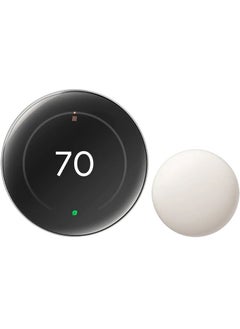Google Google Nest Learning Thermostat (4th Gen) with Nest Temperature Sensor (2nd Gen) - Polished Silver  - Image 3
