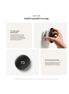 Google Google Nest Learning Thermostat (4th Gen) with Nest Temperature Sensor (2nd Gen) - Polished Silver  - Image 4