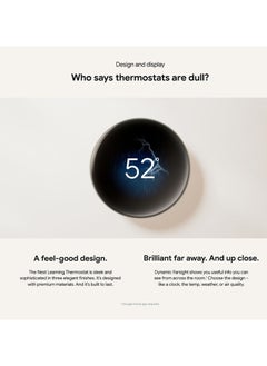 Google Google Nest Learning Thermostat (4th Gen) with Nest Temperature Sensor (2nd Gen) - Polished Silver  - Image 5