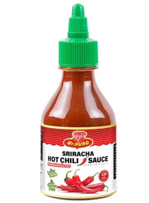 SRIRACHA Hot Chili Sauce – Squeeze Bottle 220ml | Thai Spicy Sauce