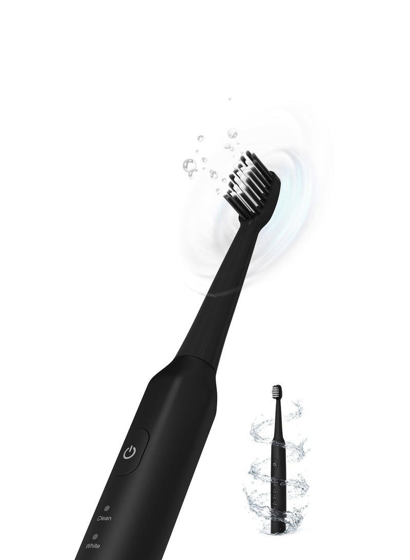 porodo W-Sonic Electric Toothbrush With W-Shaped Brush Head & 5 Modes Toothbrush / 20000 Vibration per Minutes / IPX7 Water Resistant / 50 Days Battery Life / Low Noise Operation - Black - Image 4