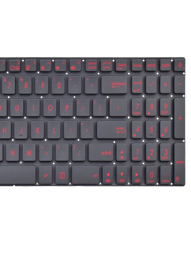 SUNMALL Replacement Keyboard Compatible with Asus G551 GL551 GL551J GL552 ROG GL752 GL752V G771 ZX50 with Backlit US Layout Red Letter - Image 5
