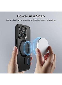 ESR For Iphone 14 Pro Max Case Magsafe Phone Case Supports Magnetic Wireless Charging Shockproof Military Grade Protection Scratch Resistant Back Classic Hybrid Cover For Iphone 14 Pro Max Black  - Image 3