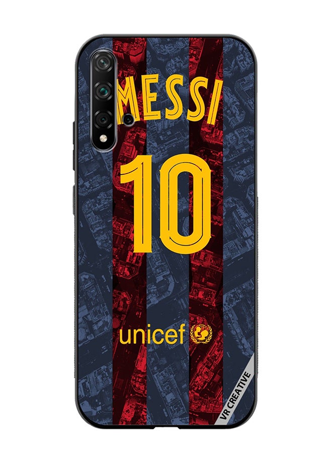 VR CREATIVE Protective Case Cover For Huawei Nova 5T Messi Design Multicolour - Image 1