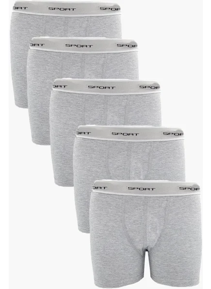Hepsine Rakip Competing All, 5-Piece Men's Cotton Sports Boxer, Lycra, Flexible, Comfortable with Additional Mesh Piece
