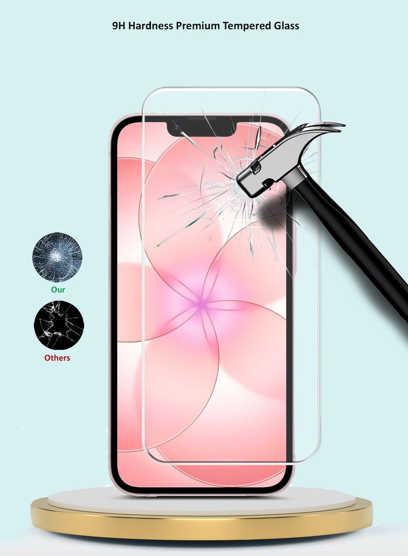 GMAX Apple iPhone 17e 5G 2026 GMAX Premium Series Curved Edges 9H 2.5D Tempered Glass Screen Protector - Clear - Image 3