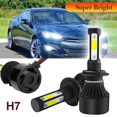 Auto Pearl H7 80W LED Headlight with Better Heat Dissipation 6000K, 3500LM Water Resistant White Light compatible with DISCOVERY 2004-2013 (Pack of 2) - Image 2