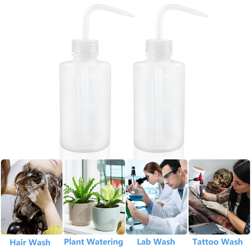 DTDNZKN 2 Pack 8oz (250ml) Wash Bottles with Narrow Mouth and Labels - Ideal for Medical Use, Succulent Care, Cleaning, and Washing - Image 5