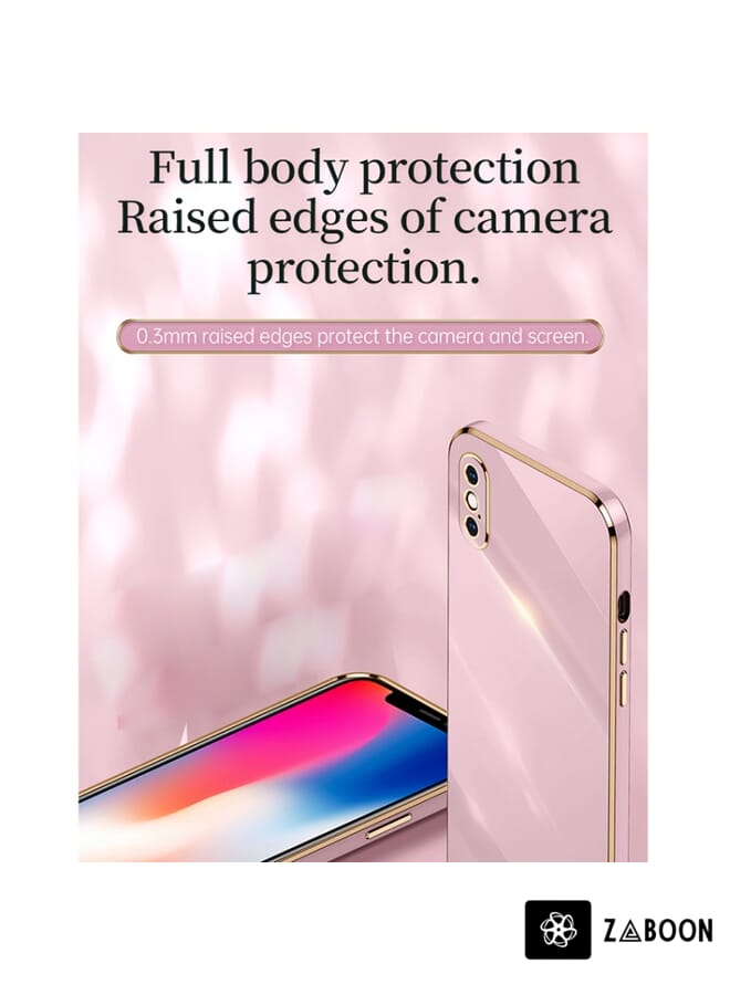 Zaboon Protective Case Cover For iPhone X XINLI Straight 6D Plating Gold Edge TPU Shockproof Case - Image 4