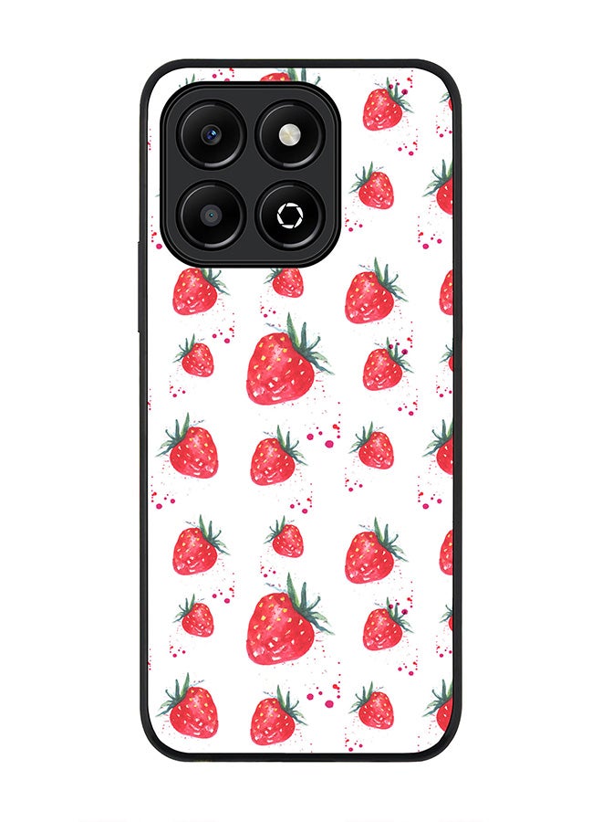 Stylizedd For Honor X6B Case,Slim fit Camera Protection, Shockproof Thin Phone cover - Dripping Strawberries - Image 1