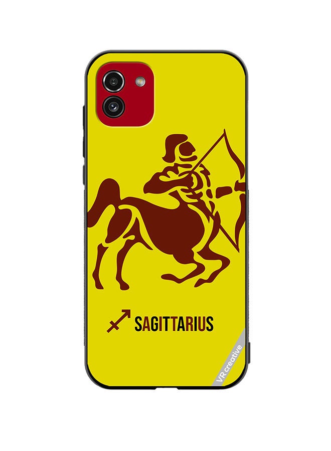 VR CREATIVE Protective Case Cover For Samsung Galaxy A03 Sagittarius Silhouette Zodiac Signs Design Multicolour - Image 1
