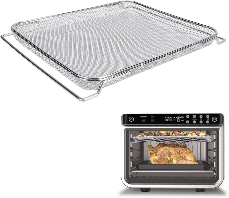 Multi-purpose Stainless Steel Air Fryer Basket, Stainless Steel Air Fryer Accessories Multifunction Fryer Oven Basket Rack for SP100 SP101B1 SP101C Personal & public compatible - Image 1