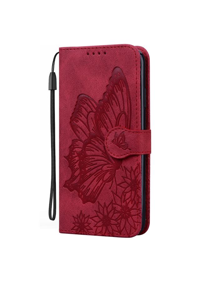 erorex Case For Samsung Galaxy S21 Ultra 5G Retro Skin Feel Butterflies Embossing Horizontal Flip Leather Case with Holder & Card Slots & Wallet - Image 2