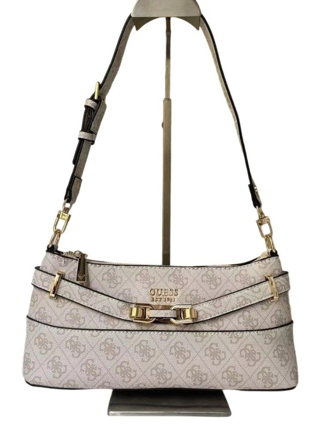 Silvye Textured Shoulder Bag with Zip Closure camera bag