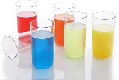 Coolkart Unbreakable Stylish Transparent Water GlassJuice GlassBeer GlassWine Glass Polycarbonate Glass Pack of 12 - Image 2