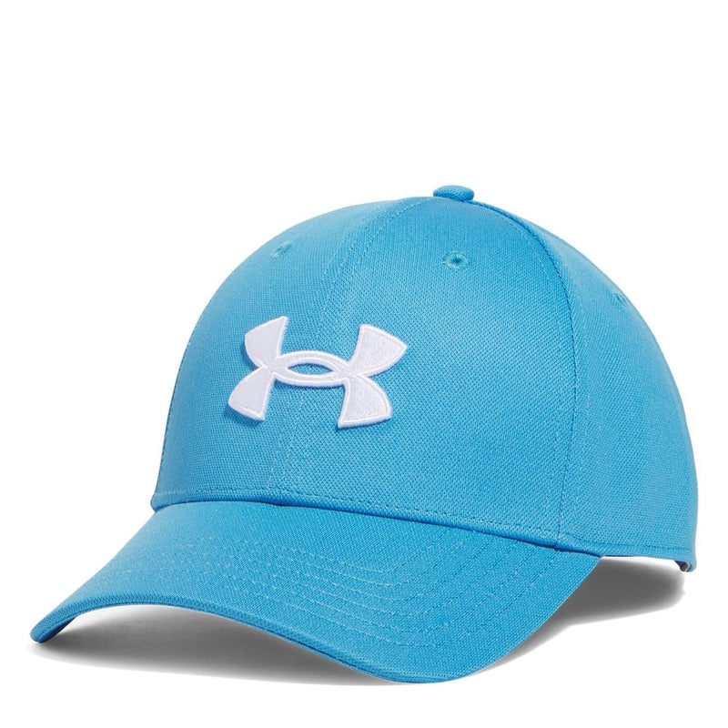 Under Armour Men's Blitzing Cap Stretch Fit, (452) Ether Blue / / White, Small/Medium - Image 4