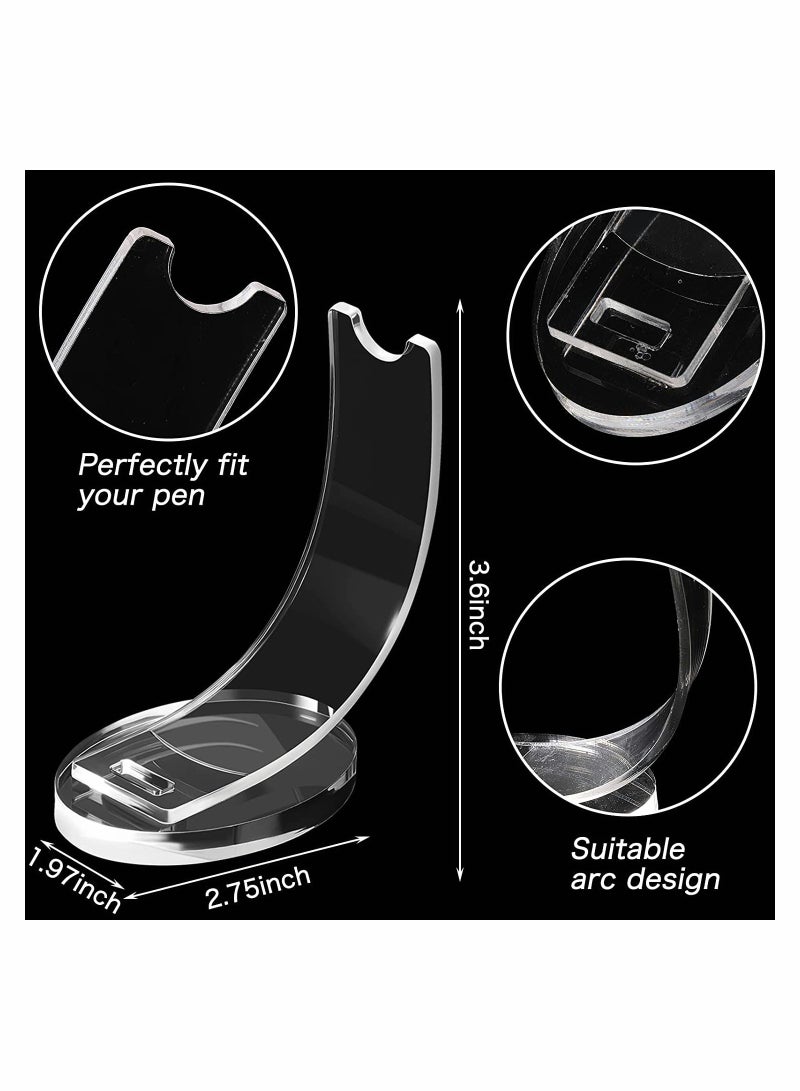 2 Pcs Acrylic Pen Holder - Clear Display Stand for Pens, Pencils, Makeup Brushes & More - Perfect for Home, Office, School & Store Showcase - Image 5