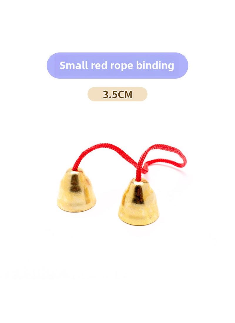 Generic Orff Percussion Instrument Set for Elementary Small size red rope Bell pair 