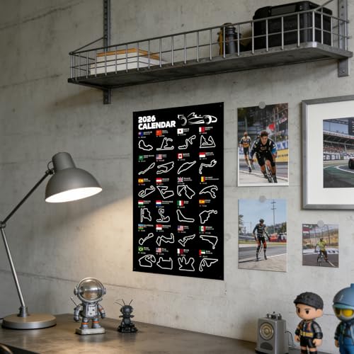 Doforyou F1 Poster Wall Art Picture for Youth Room Office Formula 1 Decoration Merchandise Racing Gift (23.6x15.7inch) - Image 3