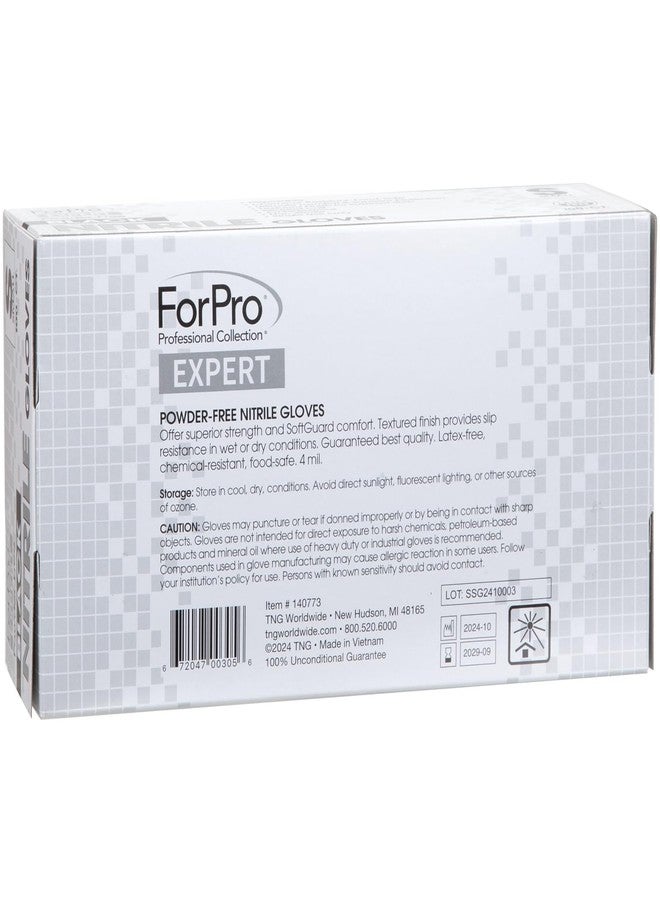 فوربرو بروفيشنال كوليكشن قفازات النتريل للاستخدام مرة واحدة من فوربرو إكسبيرت سوفت جارد، راحة وحماية فائقة، خالية من البودرة، خالية من اللاتكس، غير معقمة، آمنة للطعام، 4 مل، أسود، متوسط، 100 قطعة - Image 3