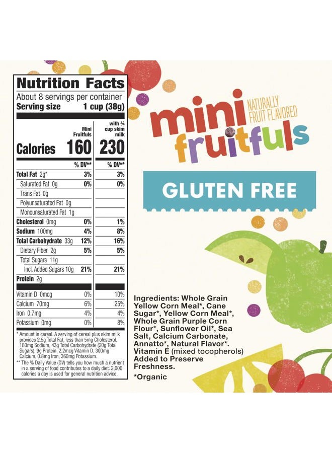 CASCADIAN FARM Organic Mini Fruitfuls Kids Cereal, School Lunch Snacks Ingredient, After School Snack, Made With Whole Grain, 11.1 oz - Image 2