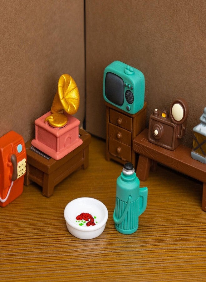 XFSAFDM 7Pcs Miniature Decorative Items, Retro Resin Ornaments for Home Decor, Garden Decoration, Car Dashboard, Gift Giving, Fairy Garden and Dollhouse Accessories - Image 1