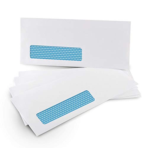 Aimoh 500#10 Single Left Window SELF Seal Security Envelopes - Super Strong Quick-Seal Self Sealing Closure, Security Tinted, Size 4-1/8 x 9-1/2 Inches, 24 LB - 500 Count (35210) - Image 2