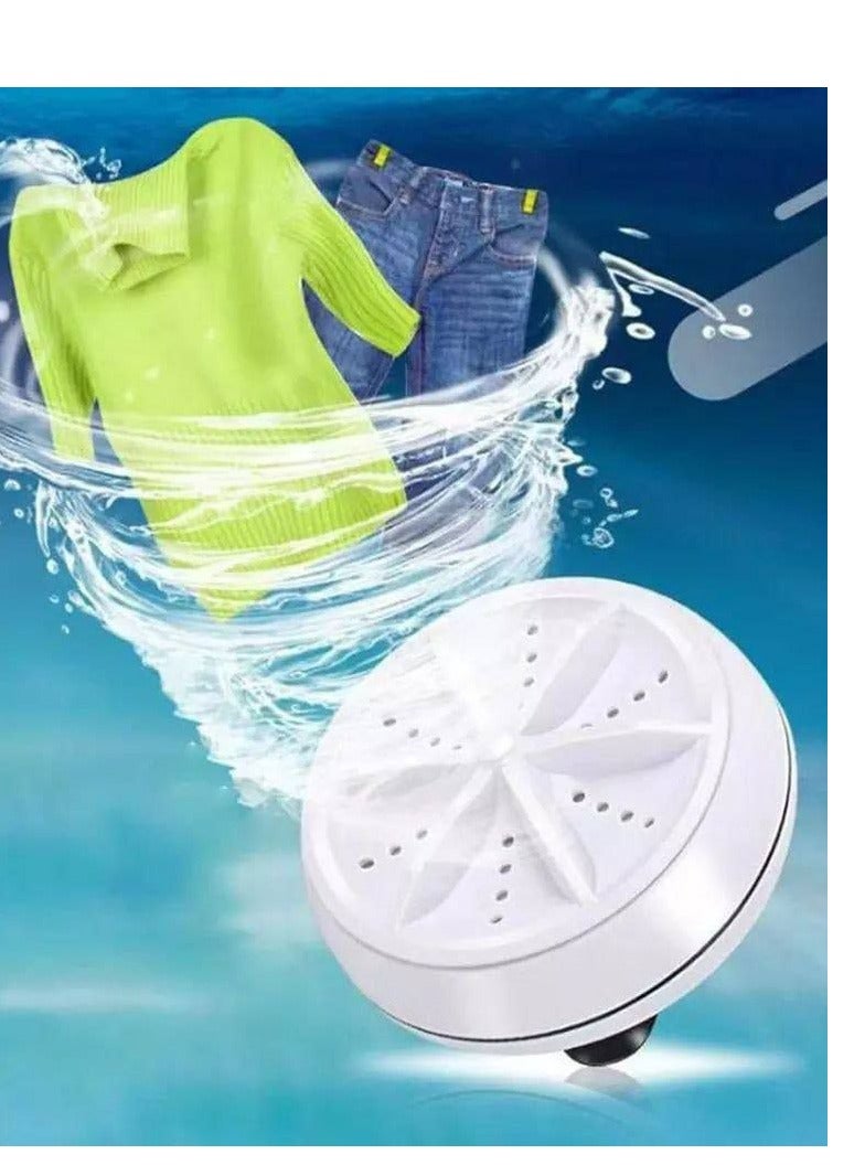 Aswad Mini Ultrasonic Turbo Washing Machine USB Laundry Washer H - Image 5