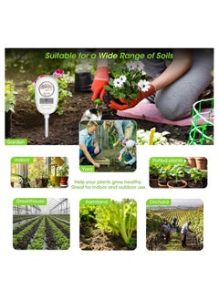 SYOSI Upgraded-Soil Moisture Meter, Soil pH Meter, 4-in-1 Soil Tester, Soil Plant Water Meter, for Moisture/Light/Nutrients/pH, Moisture Meter Great for Garden, Lawn, Farm, Indoor & Outdoor Use  - Image 5