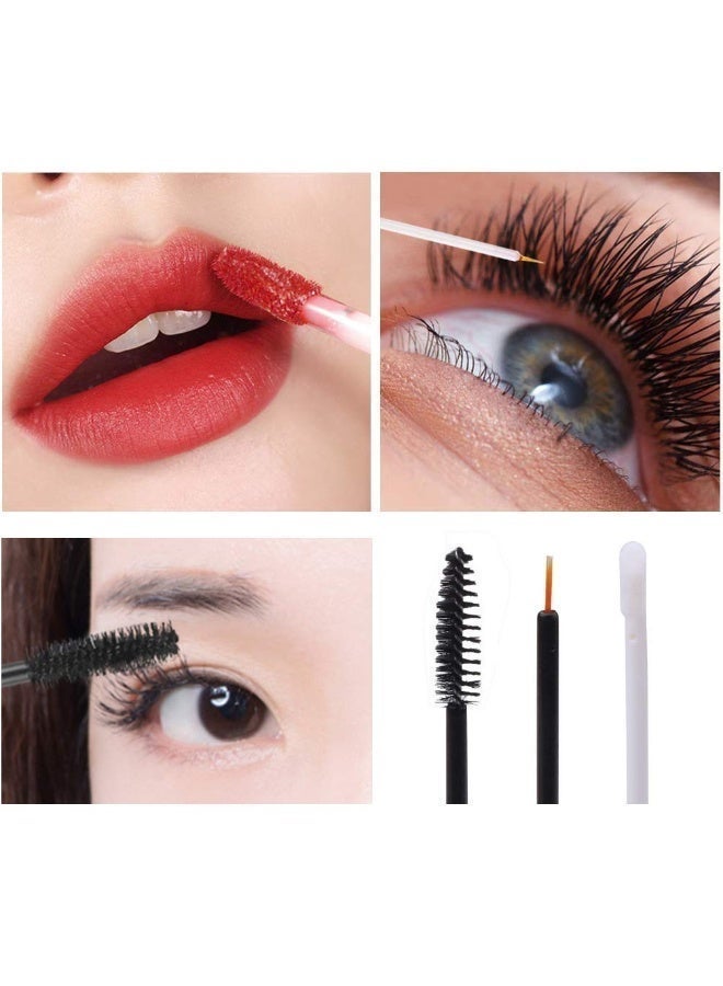 3 Pack 10ml Refillable Mascara Lip Gloss Tubes With Brush Wand, Empty Black Clear Cosmetic Bottles DIY Storage For Castor Oil Cosmetics - Image 4