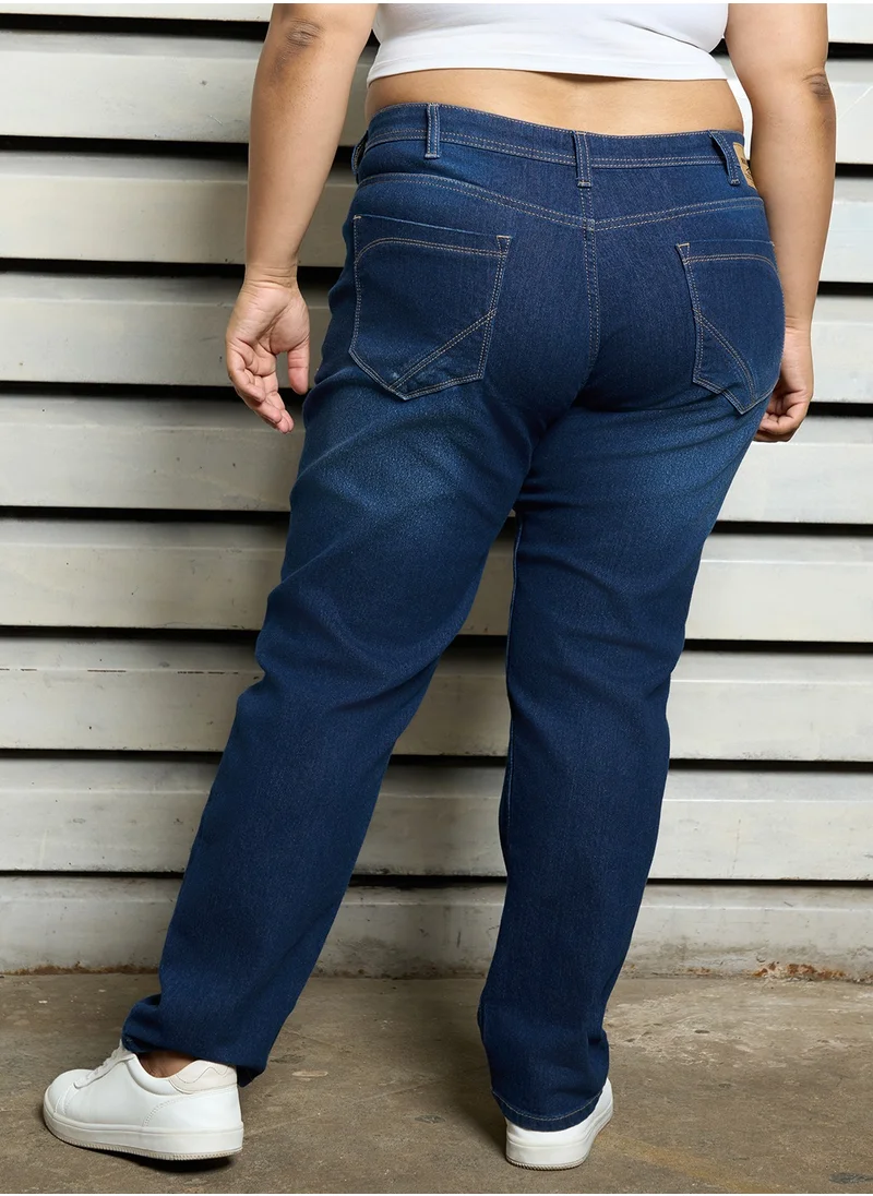 هاي ستار Women Blue Slim Fit Light Fade Jeans