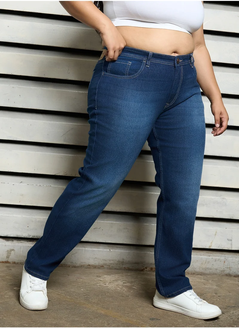 هاي ستار Women Blue Slim Fit Light Fade Jeans