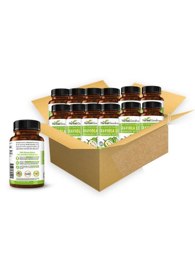 Graviola (Soursop) Leaf Extract Capsule 4X Soursop Capsules 60 Count/700Mg Per Serving (1 Bttl)