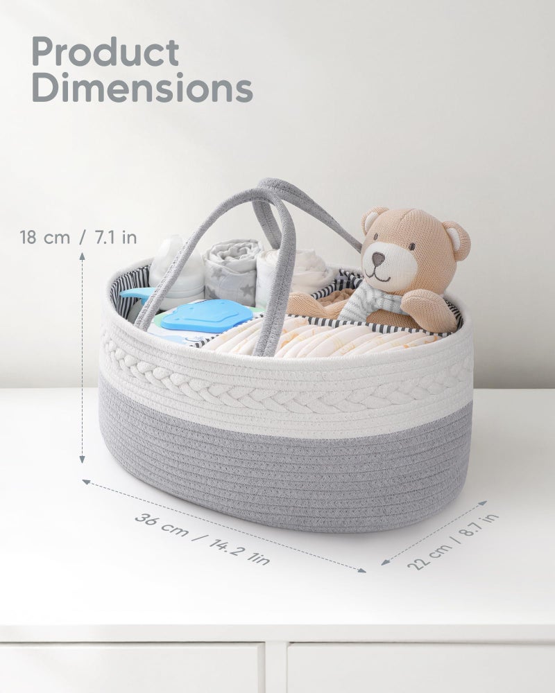 Maliton منظم حفاضات ماليتون للأطفال الذكور - حبل قطن لطاولة التغيير، تخزين حضانة، عناصر أساسية للمواليد الجدد - Image 2