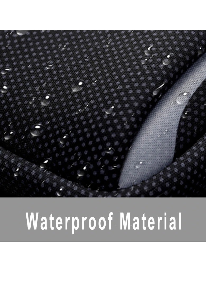 AROAQ حقيبة ذراع، حقيبة جري قابلة للتنفس مع دعم سماعات الأذن، حزام رياضي مقاوم للماء للدراجات الخارجية، حقيبة هاتف رياضية بسحاب مزدوج للجري، ركوب الدراجات، التنزه، الصيد، اليوغا، (أسود وأحمر) - Image 4