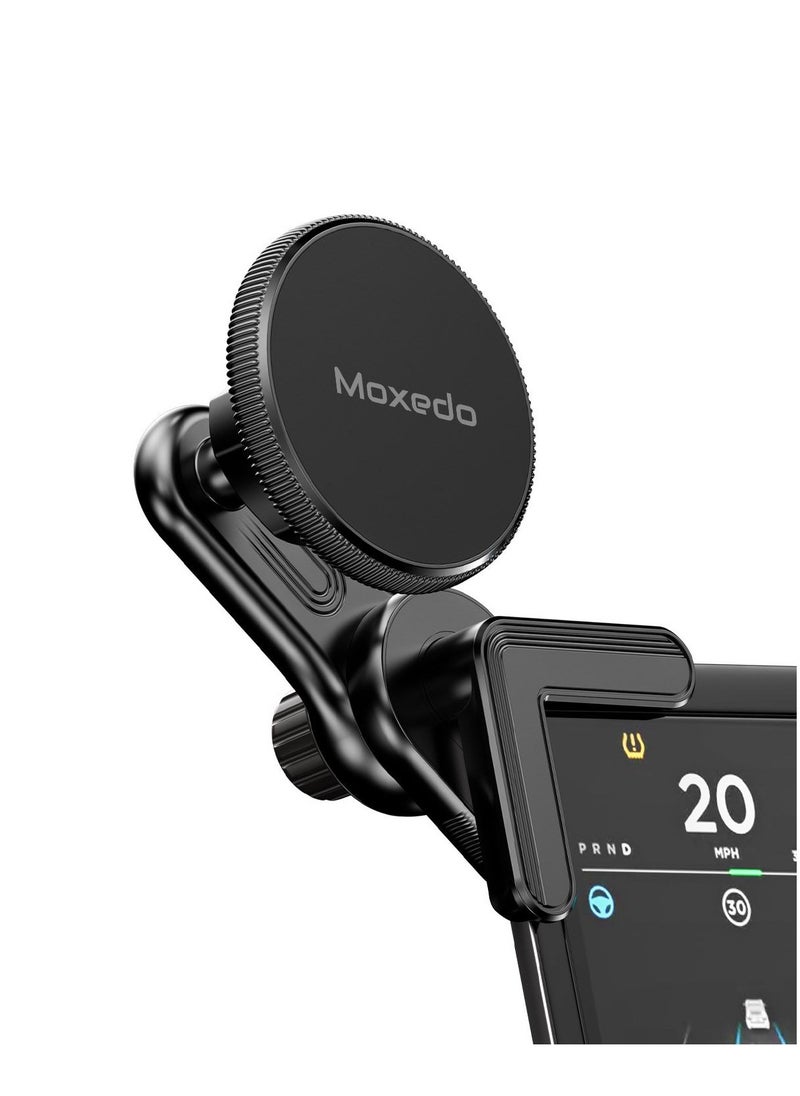 Moxedo Moxedo Clip-On Magnetic Bracket Floating Screen Magnetic Phone Holder 90° Base Angle with Adhesive Metal Plates  - Image 1