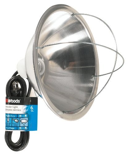 Woods 0165 Brooder Lamp with Bulb Guard;10.5 Inch Reflector and 6 Foot Cord (250 Watt; 18/2 SJTW); 0 - Image 2