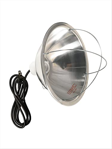 Woods 0165 Brooder Lamp with Bulb Guard;10.5 Inch Reflector and 6 Foot Cord (250 Watt; 18/2 SJTW); 0 - Image 1