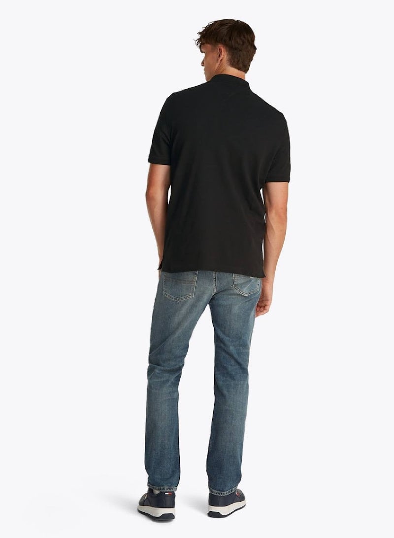 تومي جينز بولوشيرت قصير الأكمام بقصّة عادية - Image 4