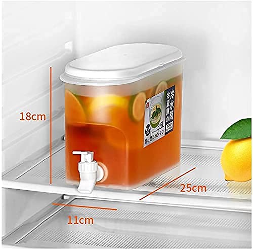 RHYDON Water Jug with Faucet Lemon Juice Jug Refrigerator Cold Kettle Lemonade Dispenser Household Cold Buckets Refrigerator Water Dispenser Pitcher Reusable Kettle for JuiceIceTeaWine Coffee - Image 3