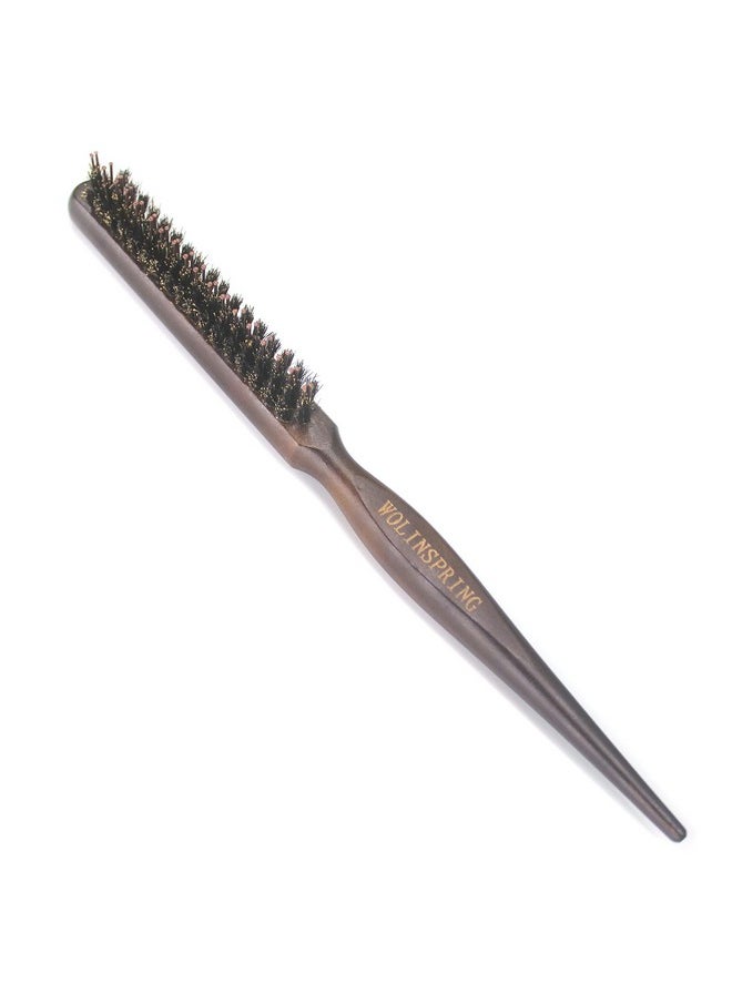 wolinspring Little Wonder Boar & Tourmaline Nylon Bristle Teasing Brush With Rat Tail Handle For Back Brushing Back Combing Creating Volume Teasing And Slicking Your Hair Back Colors May Vary【Gt3P】  - Image 1