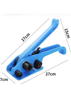 Rubik Strapping Tensioner & Plier Kit 13-19mm, Heavy Duty Manual PET Packaging Strap Banding Tools for Securing Packages and Pallets (Black/Blue)  - Image 4