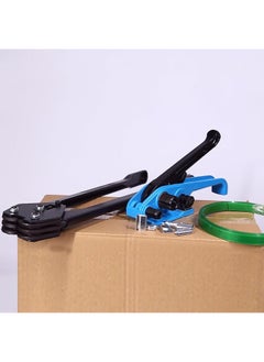 Rubik Strapping Tensioner & Plier Kit 13-19mm, Heavy Duty Manual PET Packaging Strap Banding Tools for Securing Packages and Pallets (Black/Blue)  - Image 3
