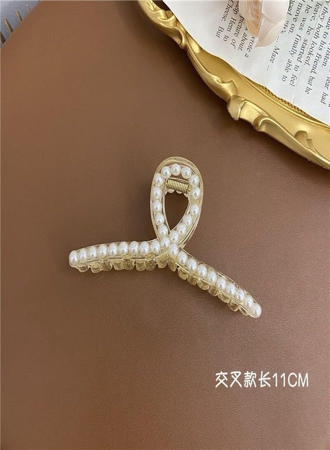 FREEBIES Hair Claw Clips Gold Hair Claws Nonslip Metal Hair Clips Strong Hold Hair Clamps Hair Accessories for Women and Girls (Pack of 4) - Image 4
