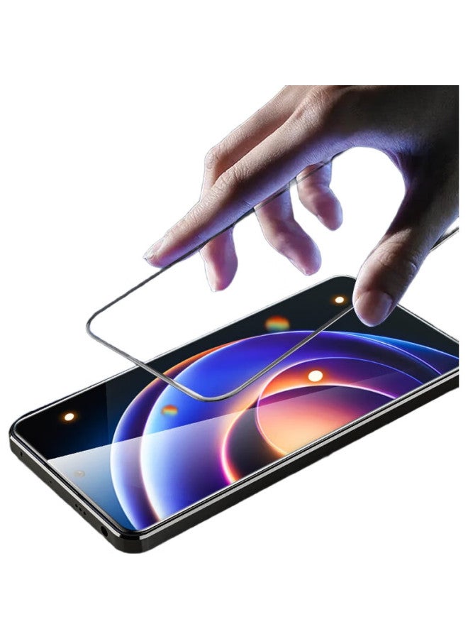 Hotfire Tempered Glass Screen Protector For Xiaomi Redmi Note 13 Pro, Full Coverage Automatic Adhesive Glass Protective Film For Xiaomi Redmi Note 13, Shatterproof And Scratch-Resistant - Image 1