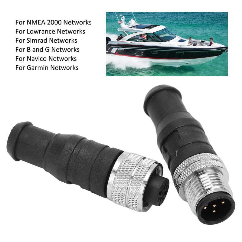 NMEA2000 Network Terminator Kit Male Female 5 Pin IP67 Waterproof For Lowrance - Image 5