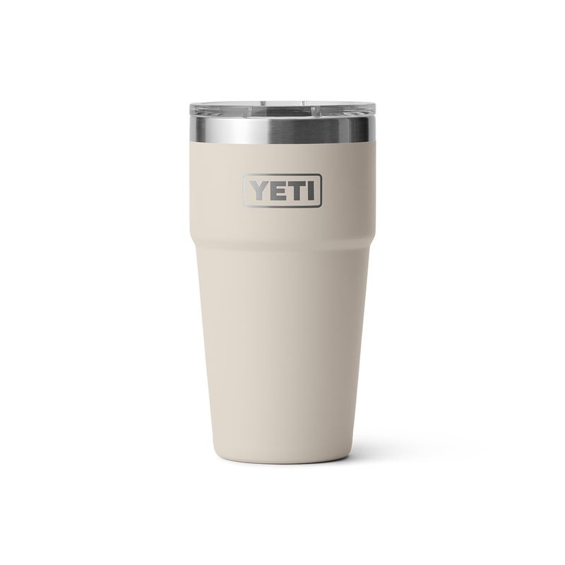 YETI Rambler 20 oz Stackable Tumbler, Stainless Steel, Vacuum Insulated with MagSlider Lid, Cape Taupe - Image 3