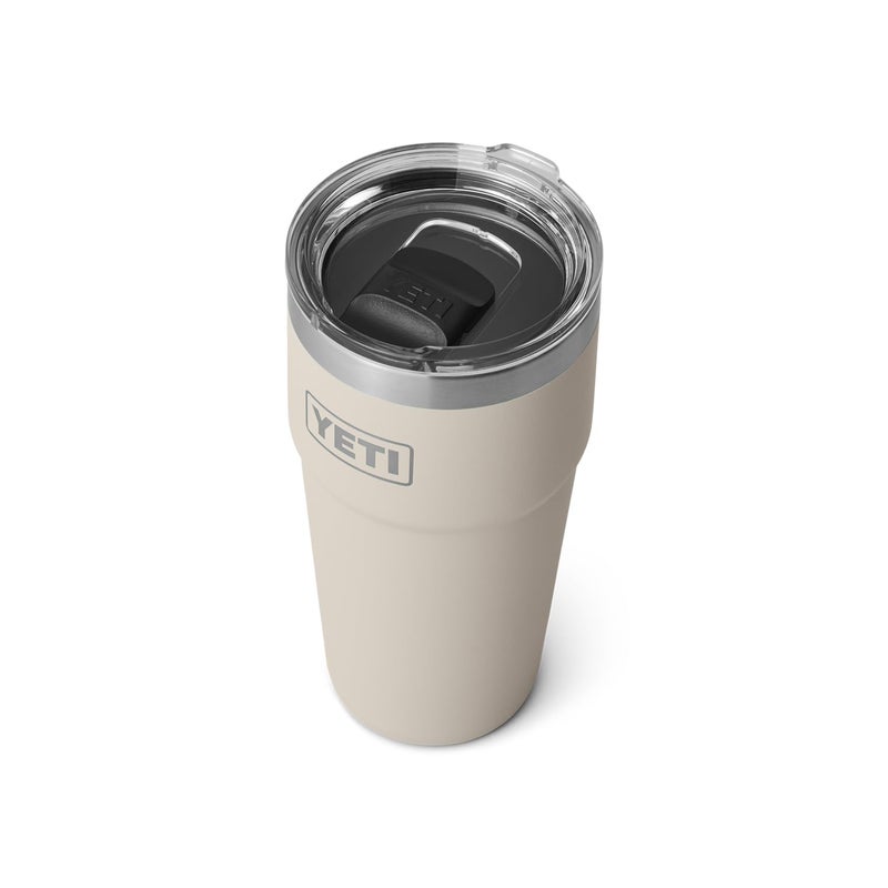 YETI Rambler 20 oz Stackable Tumbler, Stainless Steel, Vacuum Insulated with MagSlider Lid, Cape Taupe - Image 1